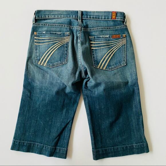 7 for all Mankind | Dojo Crop Jeans Medium Wash 27 - Picture 3 of 9